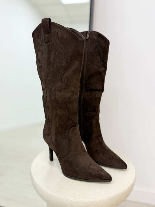 BOTA COWBOY TACÓN MARRÓN BOTA COWBOY TACÓN MARRÓN