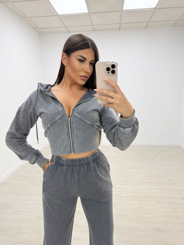 SUDADERA CORSÉ GRIS LAVADO