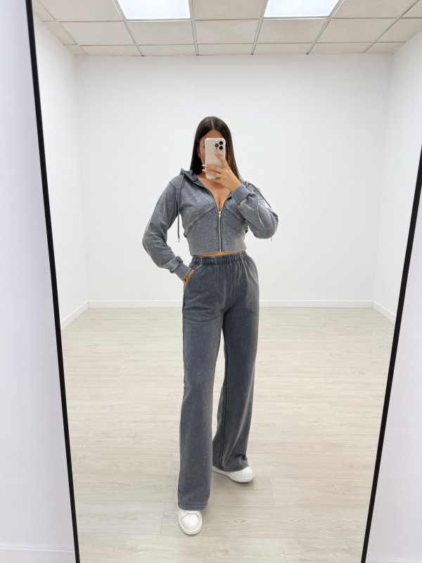 SUDADERA CORSÉ GRIS LAVADO