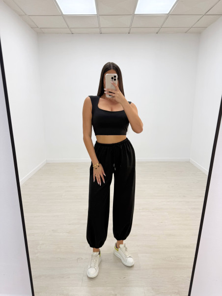 PANTALÓN CHÁNDAL PUÑO NEGRO