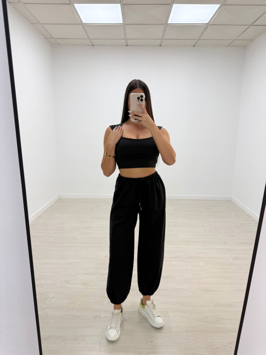 PANTALÓN CHÁNDAL PUÑO NEGRO