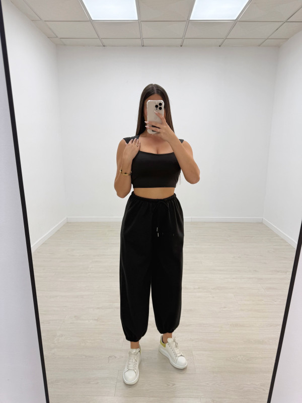 PANTALÓN CHÁNDAL PUÑO NEGRO