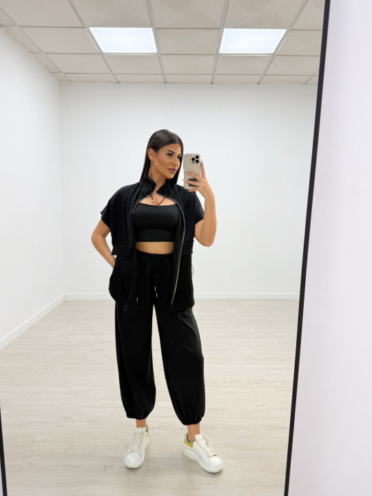 PANTALÓN CHÁNDAL PUÑO NEGRO