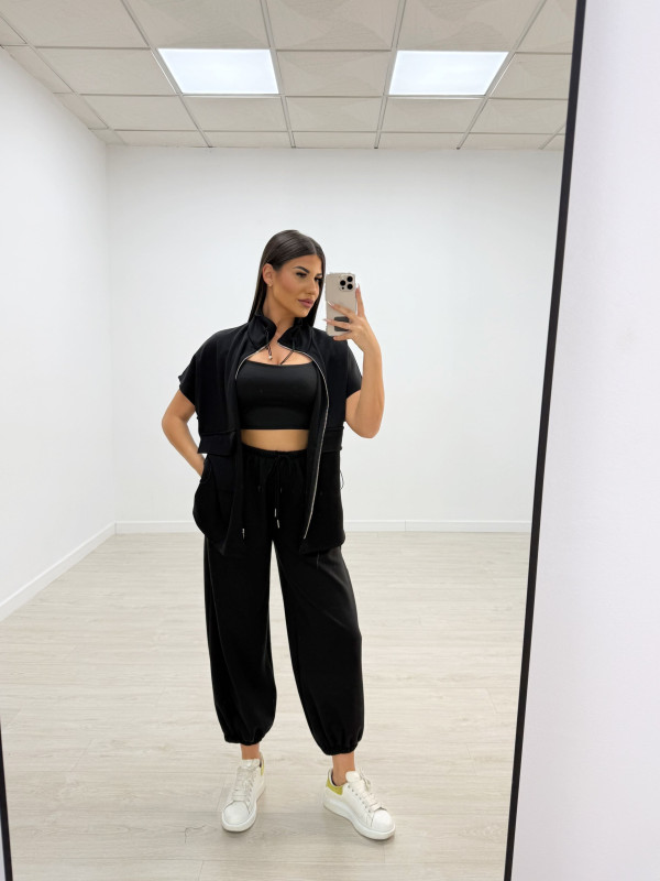 PANTALÓN CHÁNDAL PUÑO NEGRO