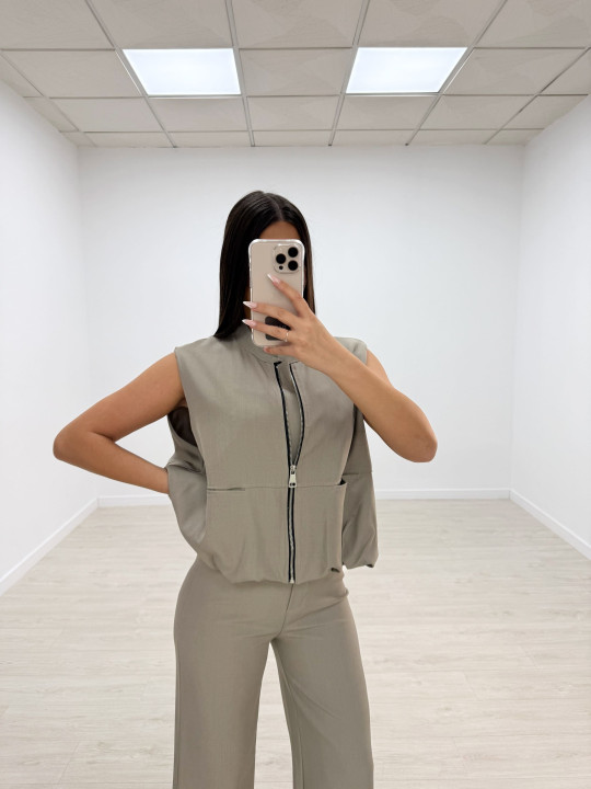 CONJUNTO CHALECO GLOBO TOUPE