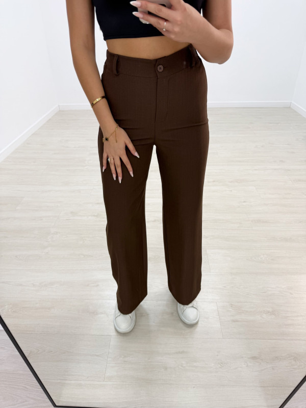 CONJUNTO CHALECO GLOBO MARRÓN