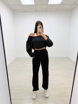 PANTALÓN CHÁNDAL BALLON NEGRO