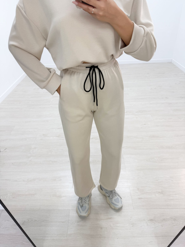 PANTALÓN CHÁNDAL BALLON BEIGE