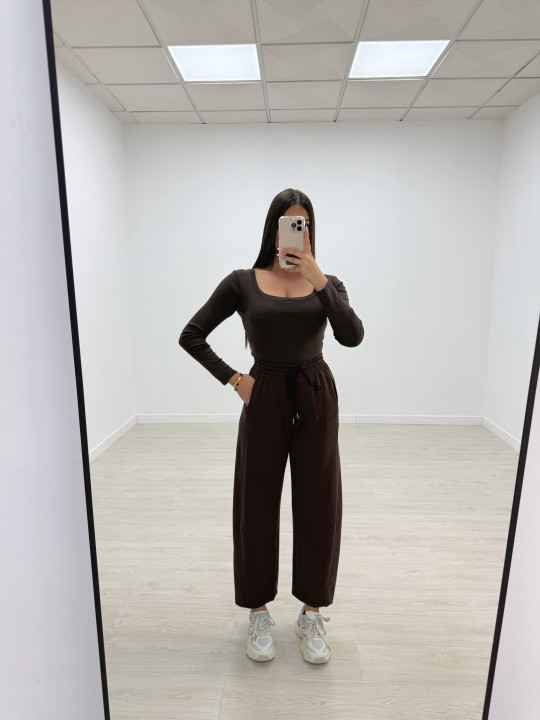 PANTALÓN CHÁNDAL BALLON MARRÓN