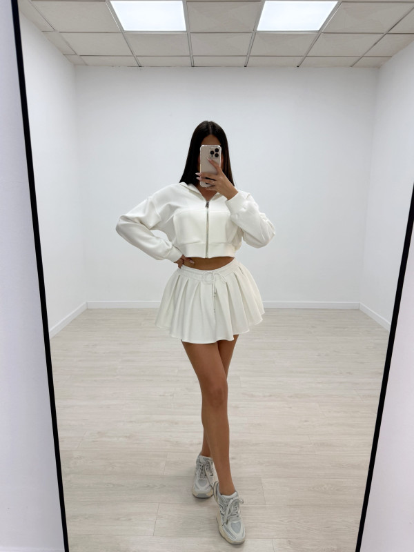 FALDA SPORT TABLAS BLANCA