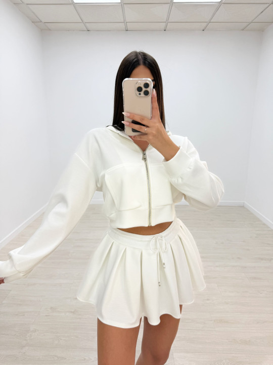 FALDA SPORT TABLAS BLANCA FALDA SPORT TABLAS BLANCA