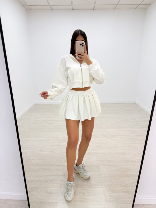 FALDA SPORT TABLAS BLANCA FALDA SPORT TABLAS BLANCA
