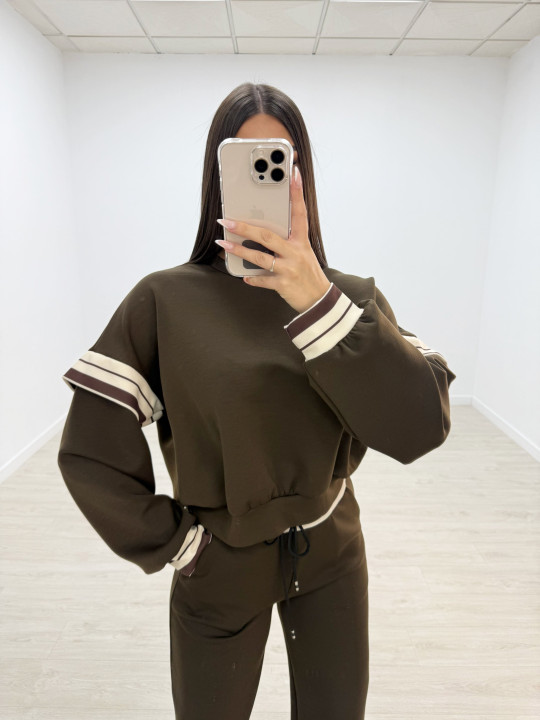 CONJUNTO CHÁNDAL NOON MARRÓN