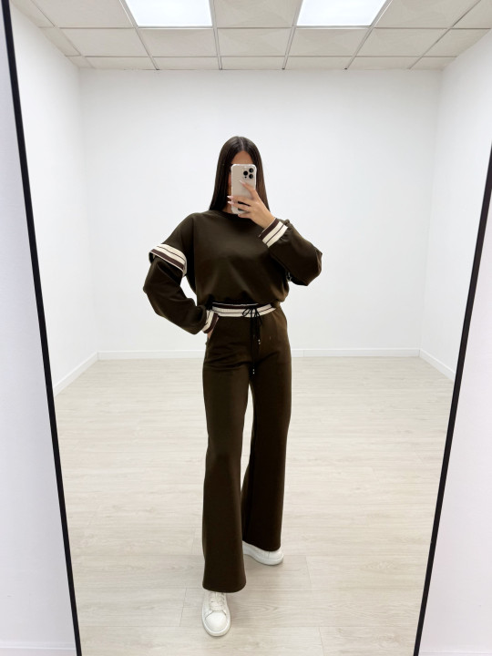 CONJUNTO CHÁNDAL NOON MARRÓN