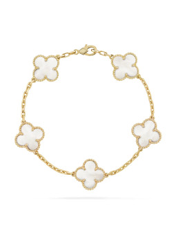 PULSERA VAN CLF BLANCA