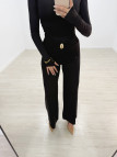 PANTALÓN LICRA FLUIDO DETALLE NEGRO
