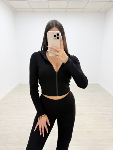 CONJUNTO CHÁNDAL CAMPANA NEGRO (ALGODÓN)