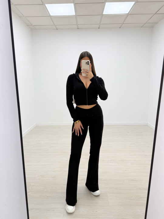 CONJUNTO CHÁNDAL CAMPANA NEGRO (ALGODÓN)