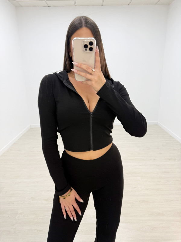 CONJUNTO CHÁNDAL CAMPANA NEGRO (ALGODÓN)