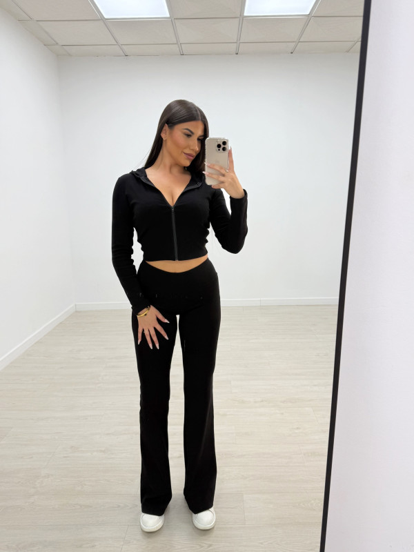 CONJUNTO CHÁNDAL CAMPANA NEGRO (ALGODÓN)