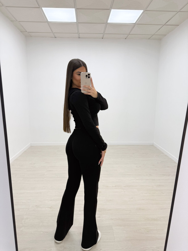 CONJUNTO CHÁNDAL CAMPANA NEGRO (ALGODÓN)