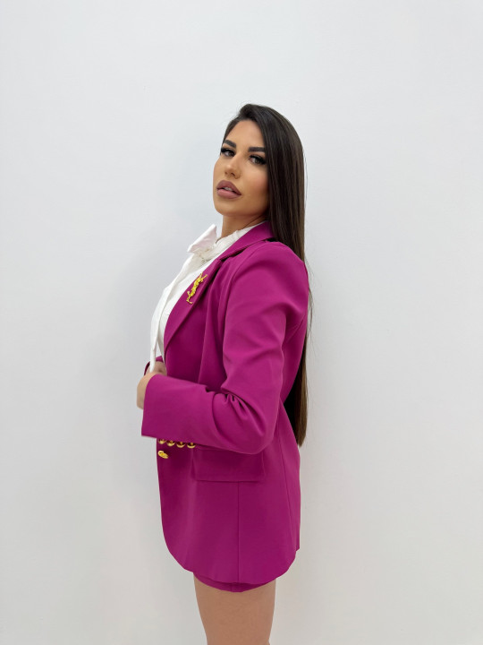 TRAJE FALDA YSL ROSA