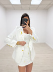 TRAJE FALDA YSL BLANCO TRAJE FALDA YSL BLANCO