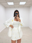 TRAJE FALDA YSL BLANCO TRAJE FALDA YSL BLANCO