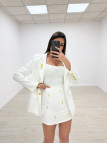 TRAJE FALDA YSL BLANCO TRAJE FALDA YSL BLANCO