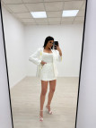 TRAJE FALDA YSL BLANCO TRAJE FALDA YSL BLANCO
