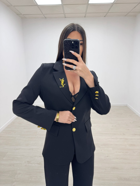 TRAJE YSL NEGRO TRAJE YSL NEGRO