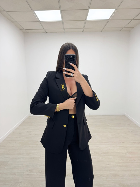 TRAJE YSL NEGRO TRAJE YSL NEGRO
