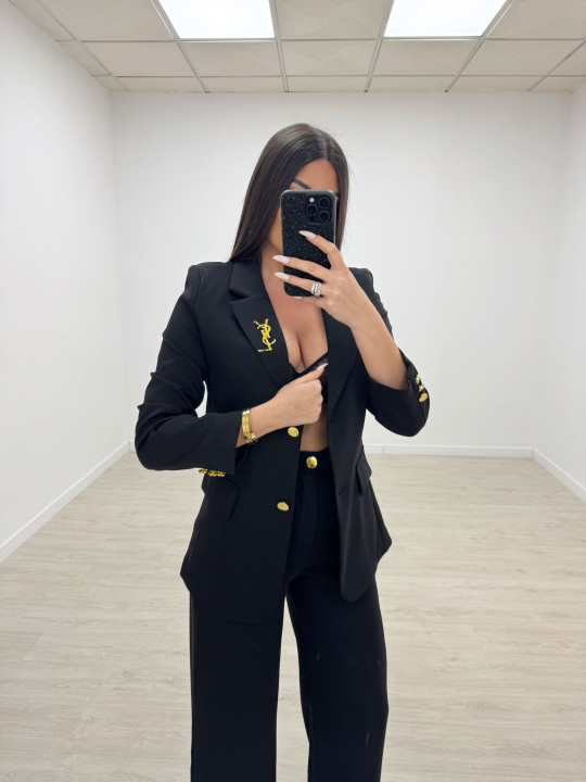 TRAJE YSL NEGRO TRAJE YSL NEGRO