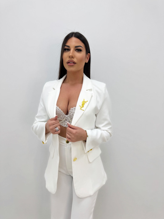 TRAJE YSL BLANCO TRAJE YSL BLANCO
