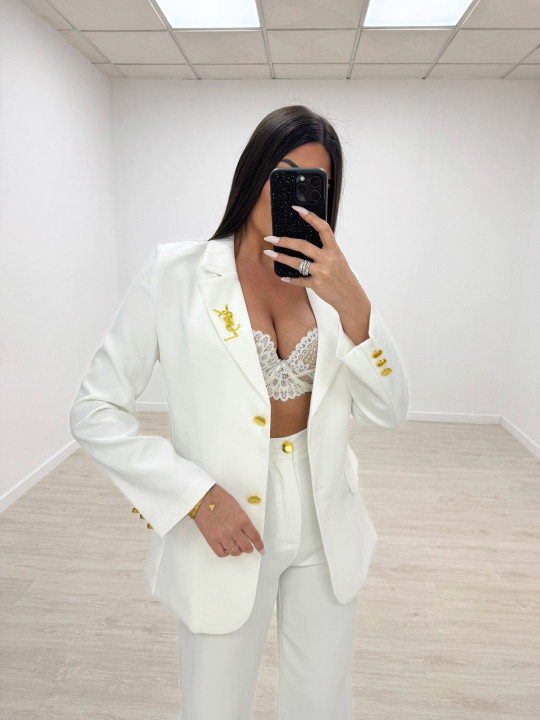 TRAJE YSL BLANCO TRAJE YSL BLANCO