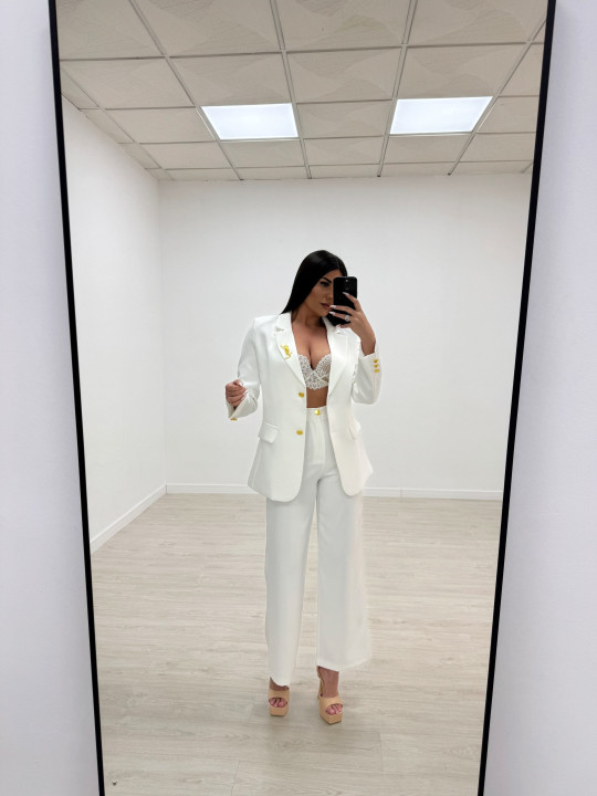TRAJE YSL BLANCO TRAJE YSL BLANCO