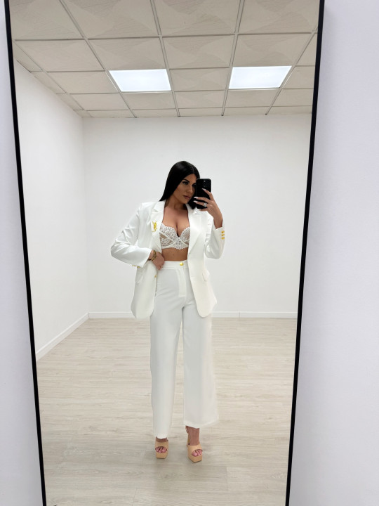 TRAJE YSL BLANCO TRAJE YSL BLANCO