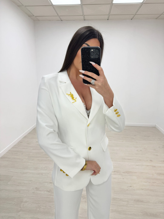 TRAJE YSL BLANCO TRAJE YSL BLANCO