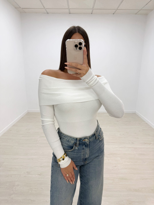 JERSEY BARDOT BLANCO JERSEY BARDOT BLANCO