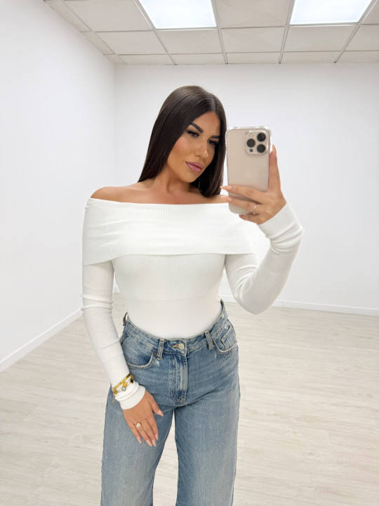 JERSEY BARDOT BLANCO JERSEY BARDOT BLANCO