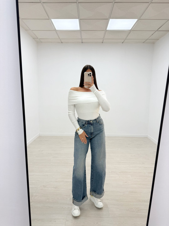 JERSEY BARDOT BLANCO JERSEY BARDOT BLANCO