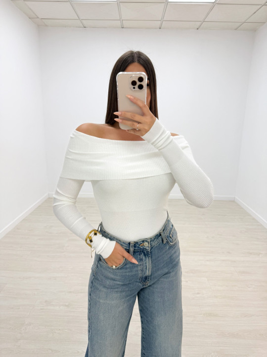 JERSEY BARDOT BLANCO JERSEY BARDOT BLANCO