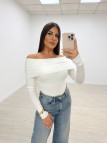 JERSEY BARDOT BLANCO JERSEY BARDOT BLANCO