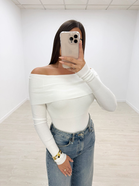 JERSEY BARDOT BLANCO JERSEY BARDOT BLANCO