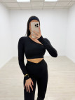 CONJUNTO DEPORTIVO ASIMÉTRICO NEGRO CONJUNTO DEPORTIVO ASIMÉTRICO NEGRO
