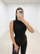 PANTALÓN CHÁNDAL BRILLO NEGRO
