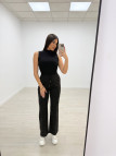 PANTALÓN CHÁNDAL BRILLO NEGRO PANTALÓN CHÁNDAL BRILLO NEGRO