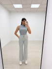 PANTALÓN CHÁNDAL BRILLO GRIS