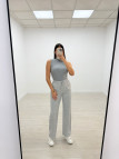 PANTALÓN CHÁNDAL BRILLO GRIS