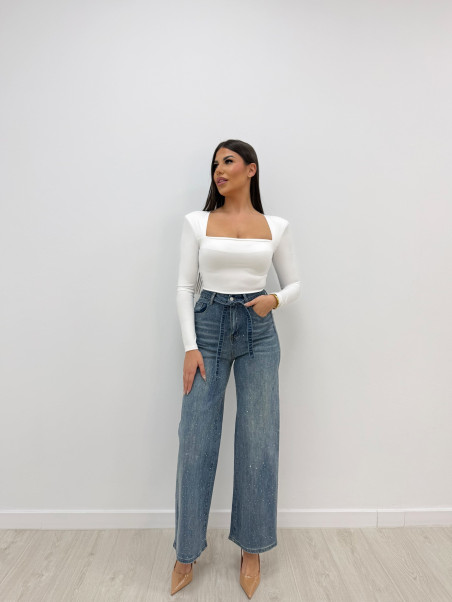 PANTALÓN VAQUEROVWIDE LEG BRILLO-82